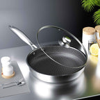 Frigideira Gourmet Antiaderente em Aço INOX - Swankitchen