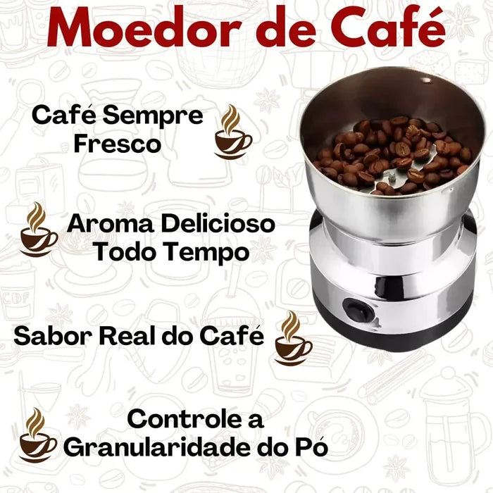 Moedor e Triturador Elétrico de Grãos Multifuncional - Produto 100% Original - (Entrega Full)